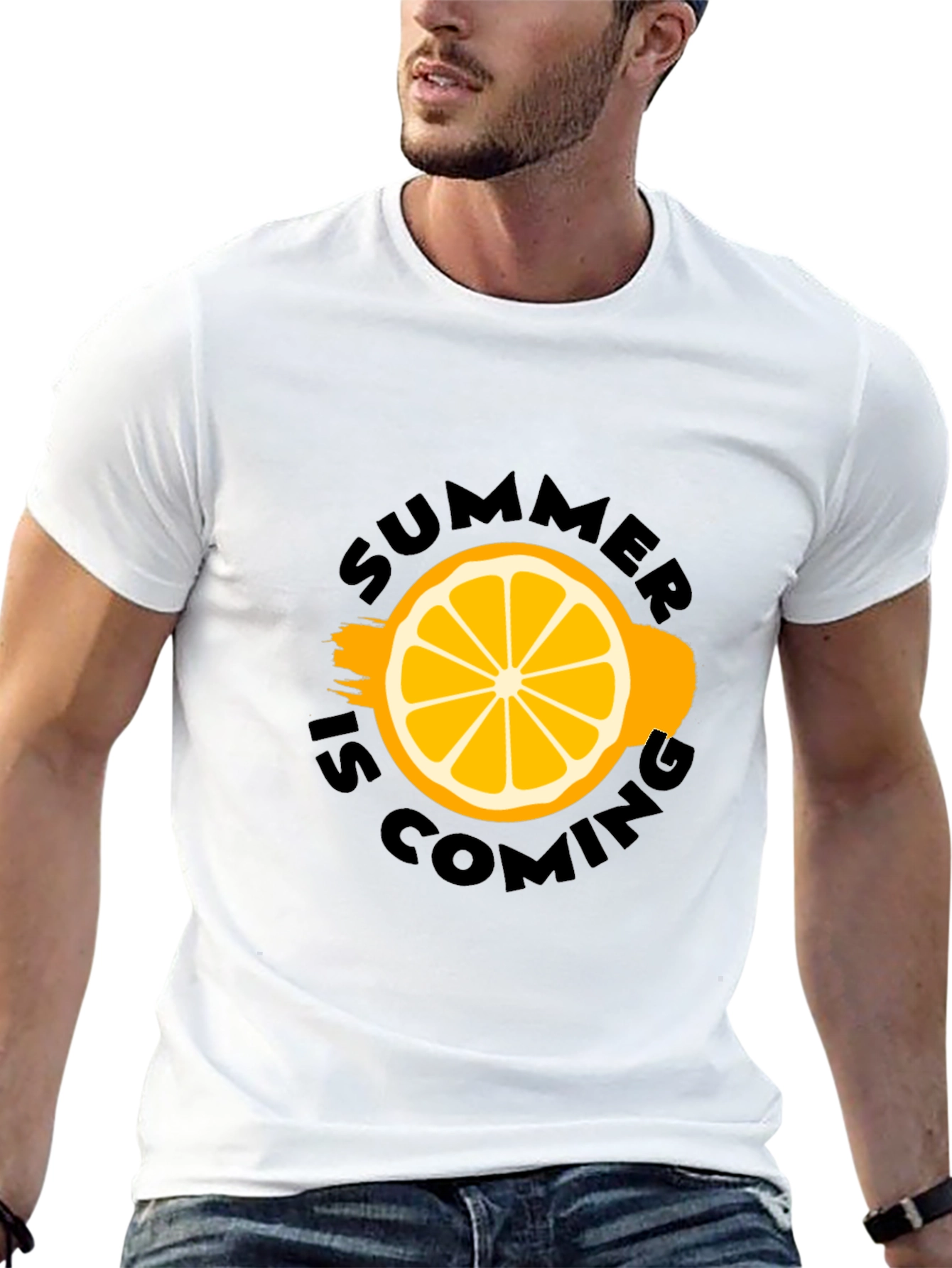 Summer Is Coming Black Graphic Tee