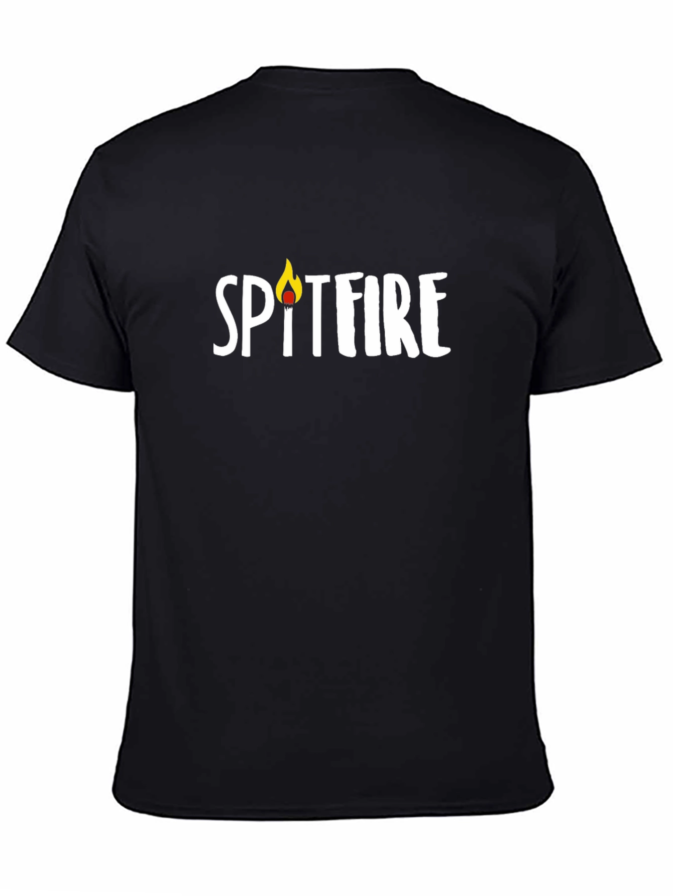 Spitfire Graphic Tee - Casual Black T-Shirt