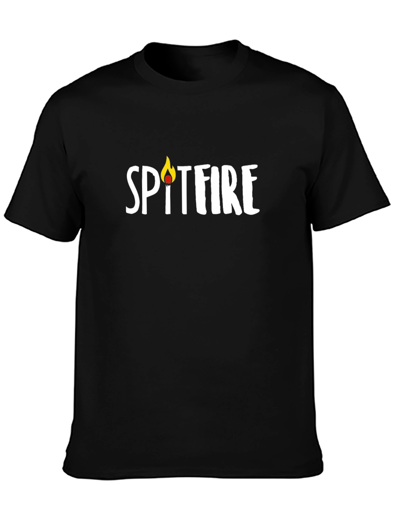 Spitfire Graphic Tee - Casual Black T-Shirt