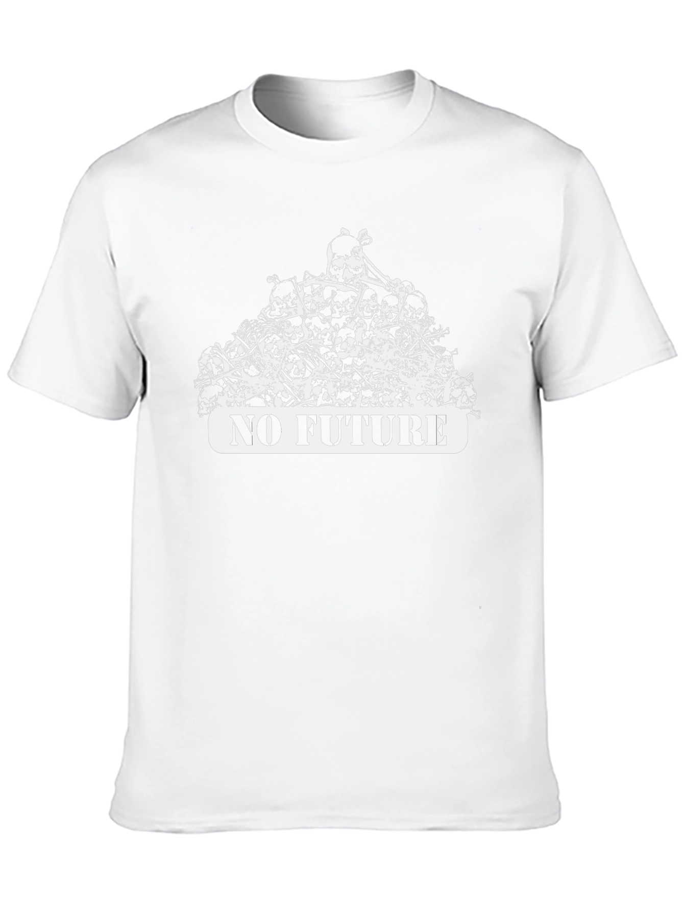 No Future Skull Pile Graphic Tee - Edgy Streetwear