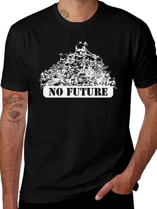 No Future Skull Pile Graphic Tee - Edgy Streetwear