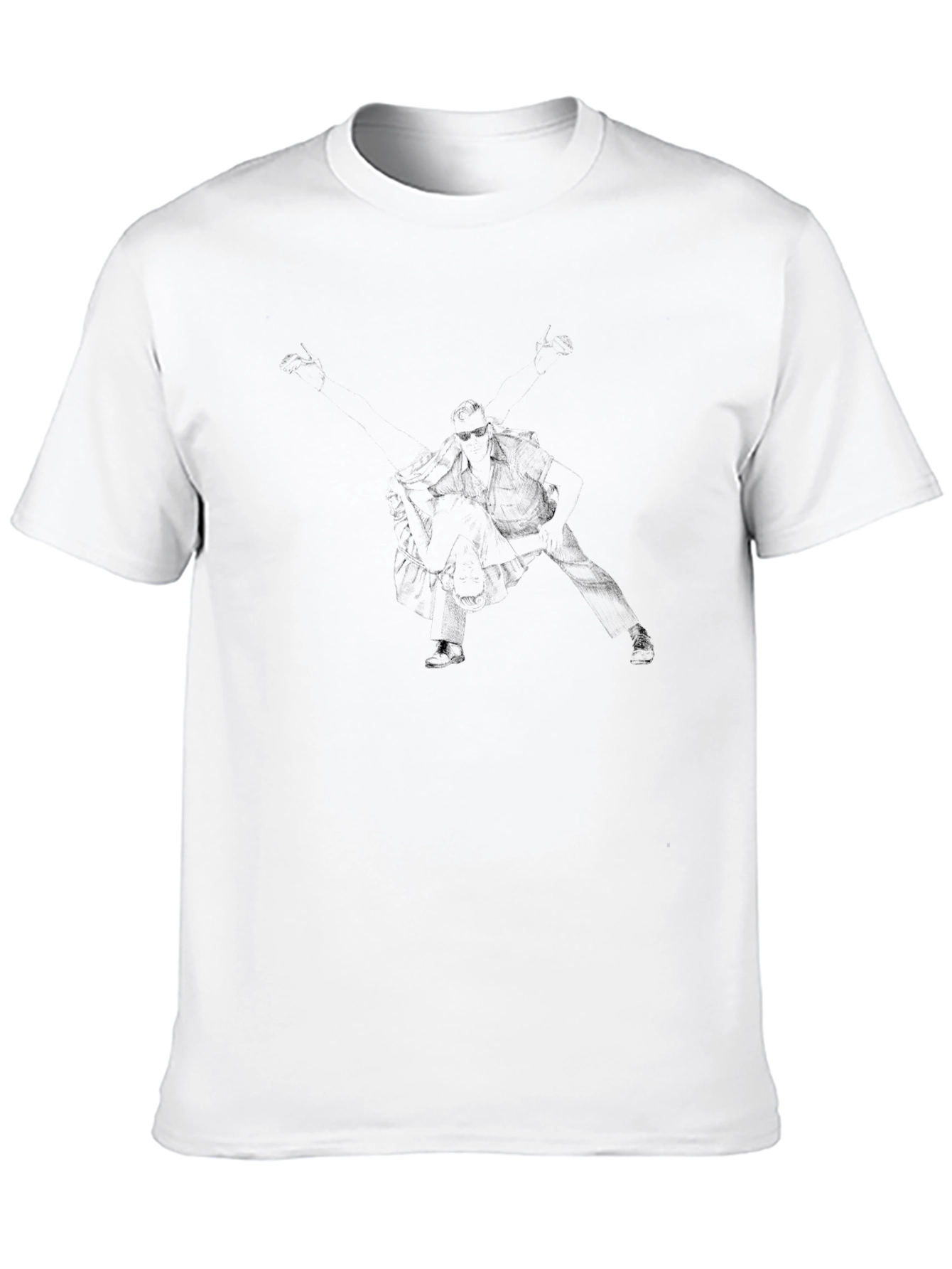 Mens Black Graphic Tee