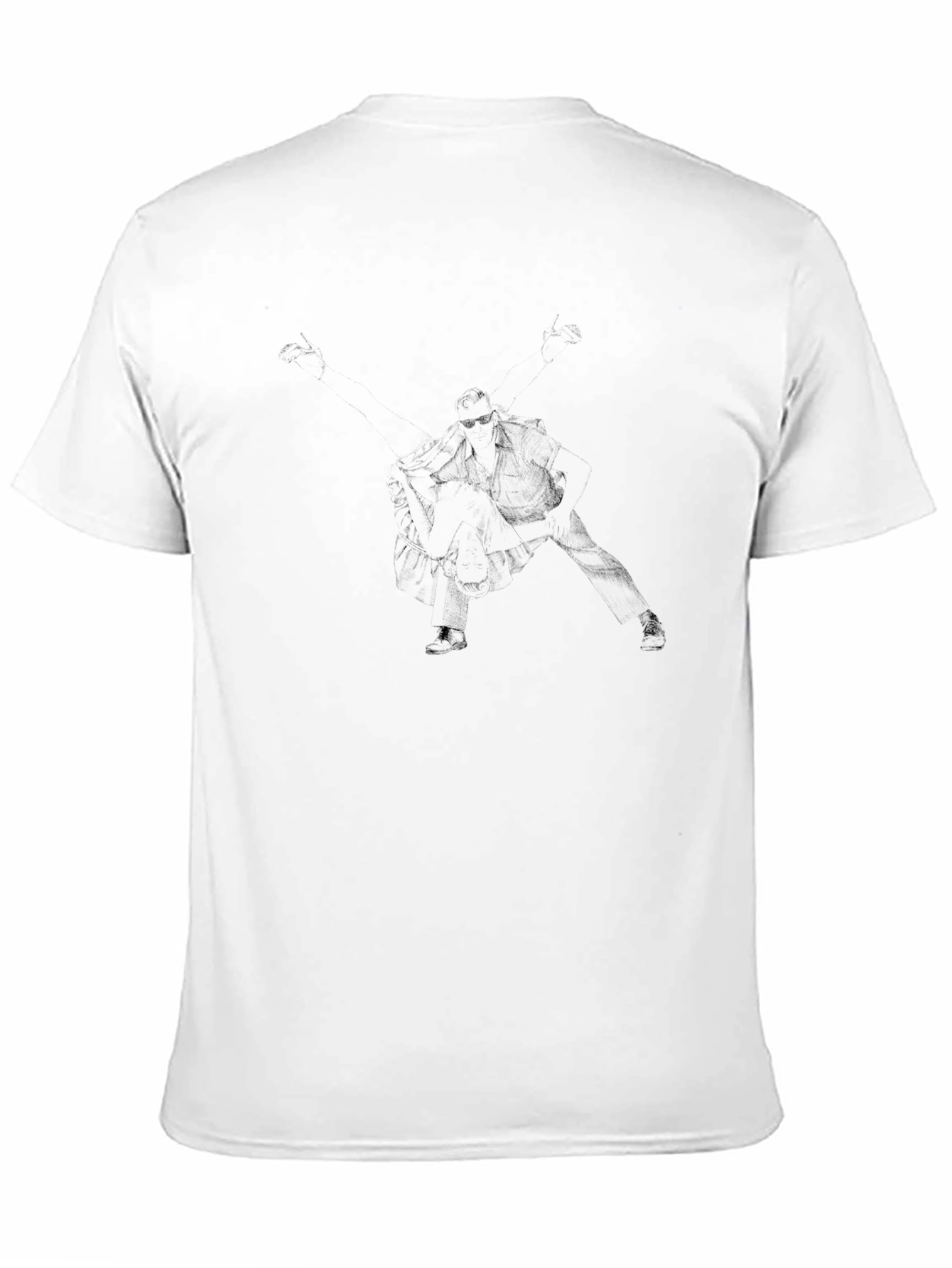 Mens Black Graphic Tee