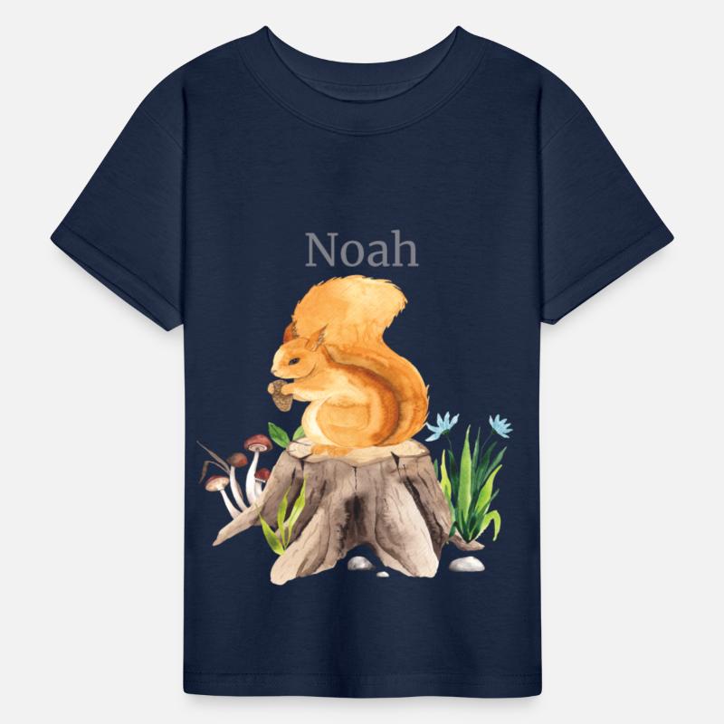 Waldtier Squirrel Flowers Name Noah