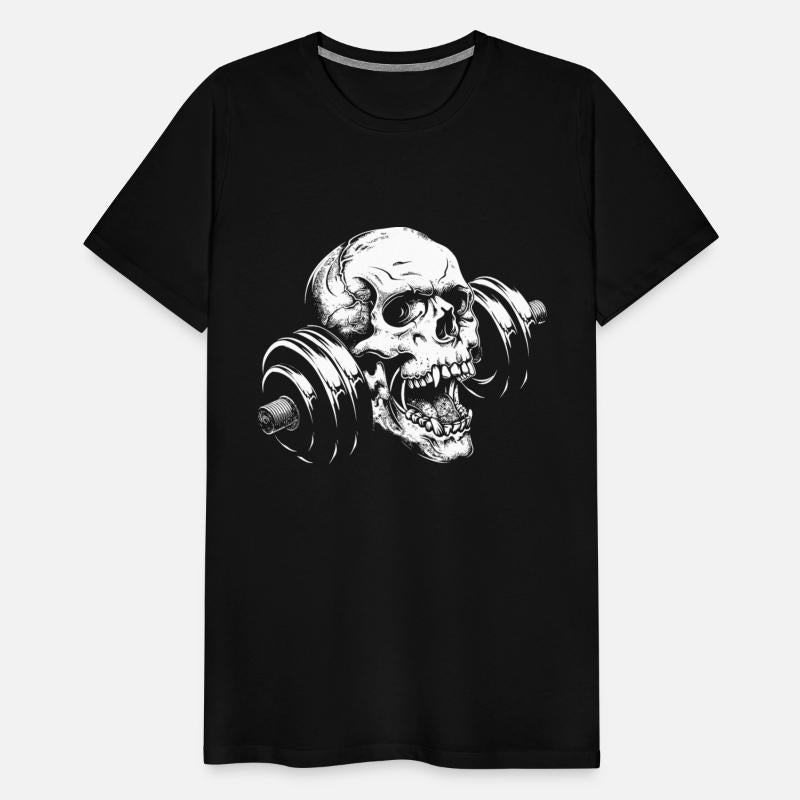 Weight Lifting Skull Kettlebell Gym Motivational