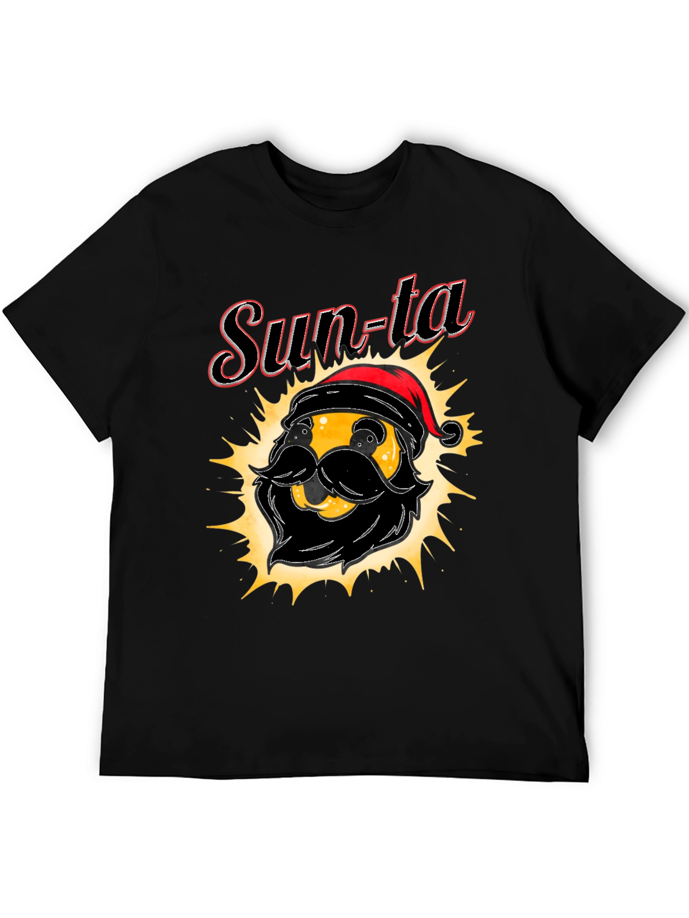 Sun-ta Graphic Tee - Santa Claus Emoji T-Shirt