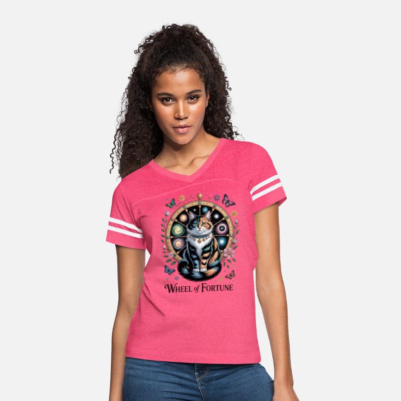 Wheel of Fortune Tarot Cat Art