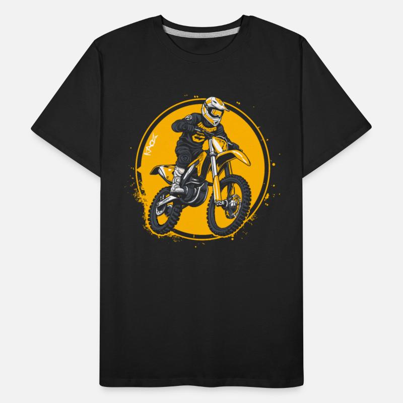 White and Yellow Super Motocross