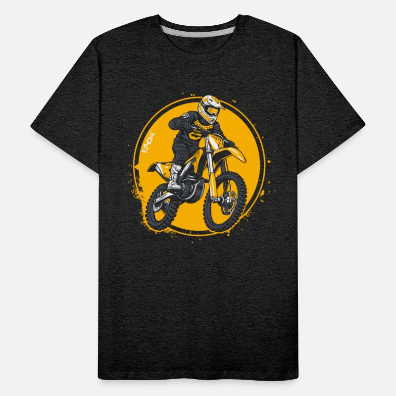 White and Yellow Super Motocross