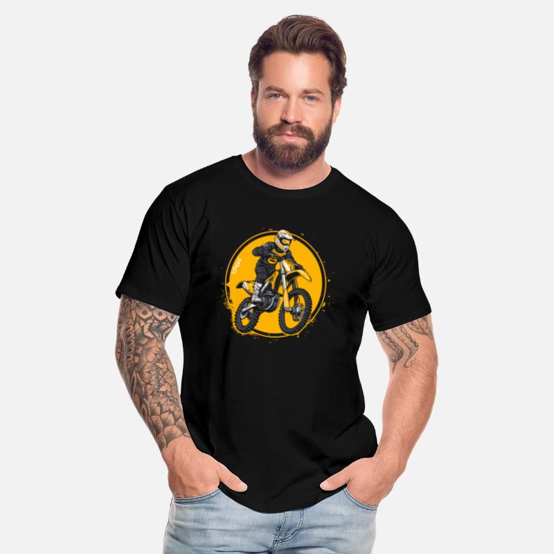 White and Yellow Super Motocross