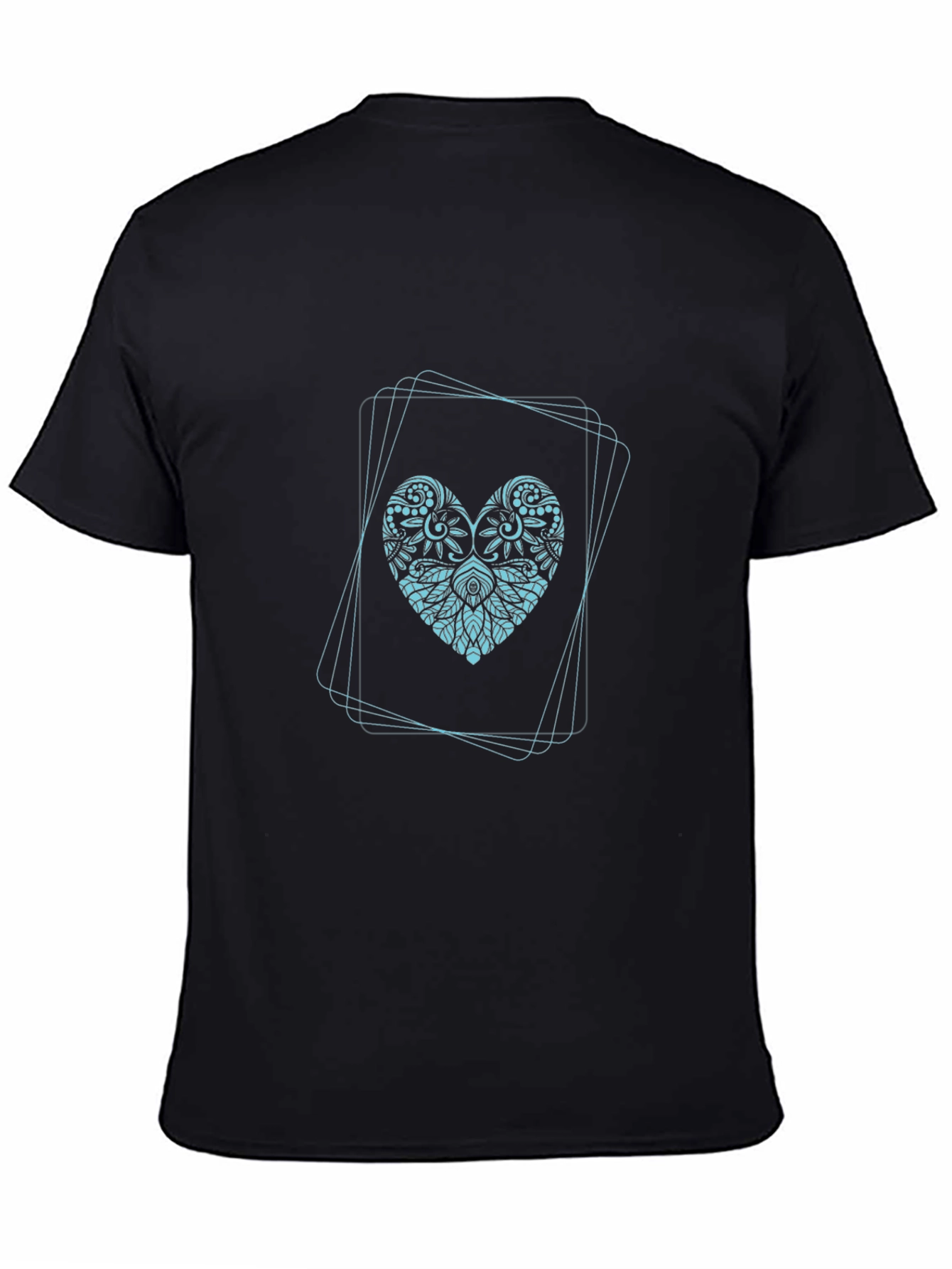 Heart Mandala Tee - Stylish Graphic Print T-Shirt