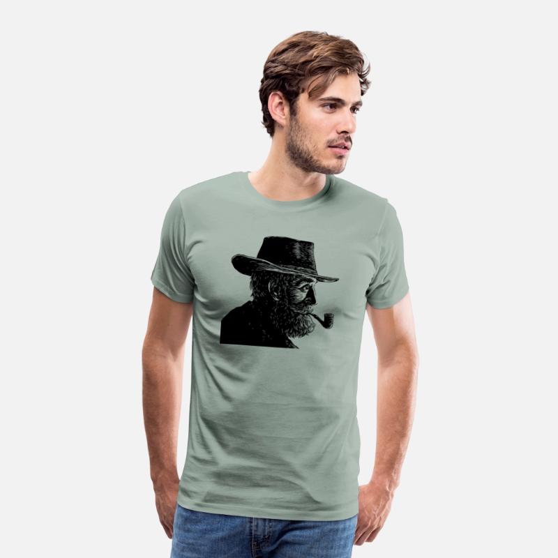 Wise Old Man Smoking a Pipe
