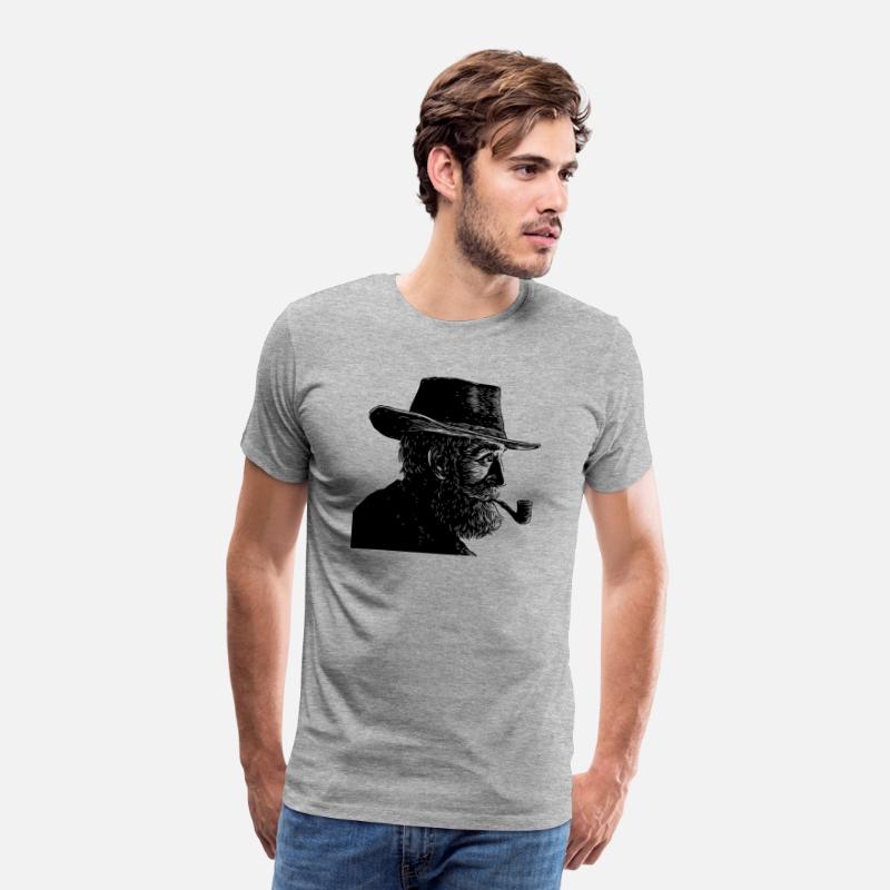 Wise Old Man Smoking a Pipe
