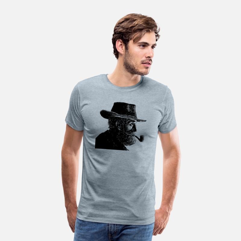 Wise Old Man Smoking a Pipe