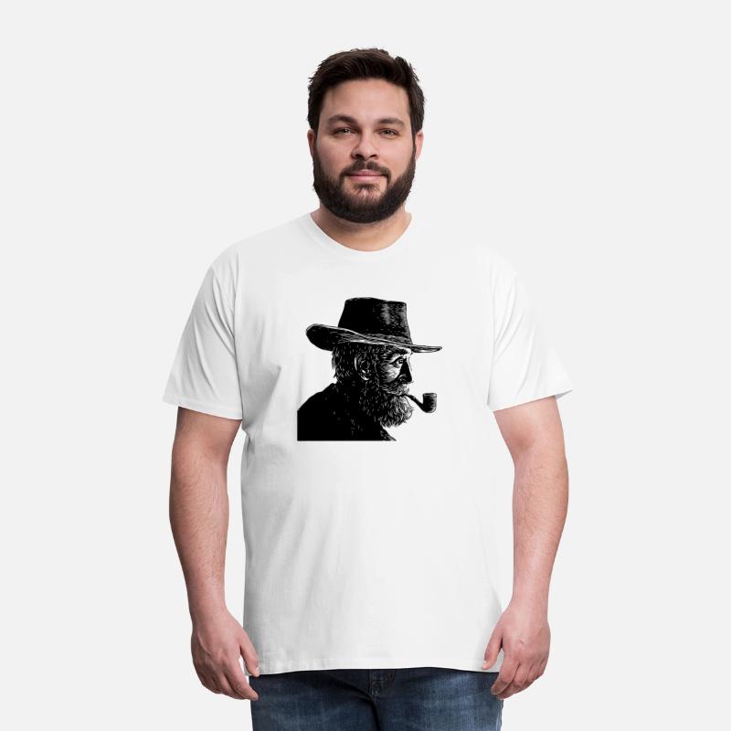 Wise Old Man Smoking a Pipe