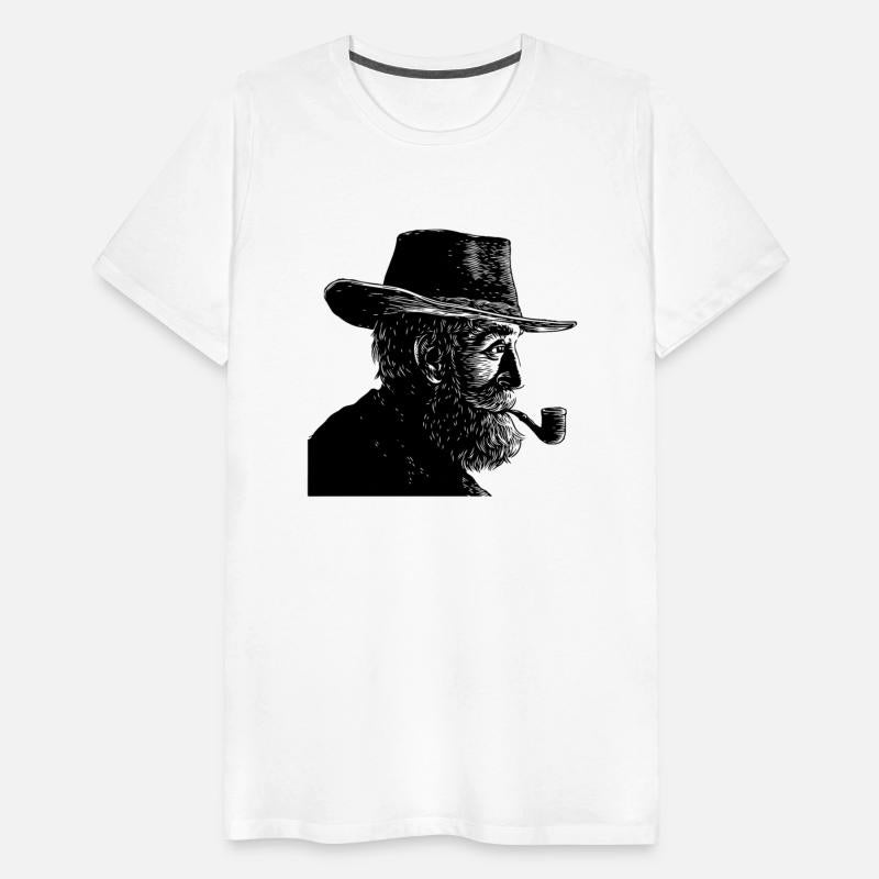 Wise Old Man Smoking a Pipe