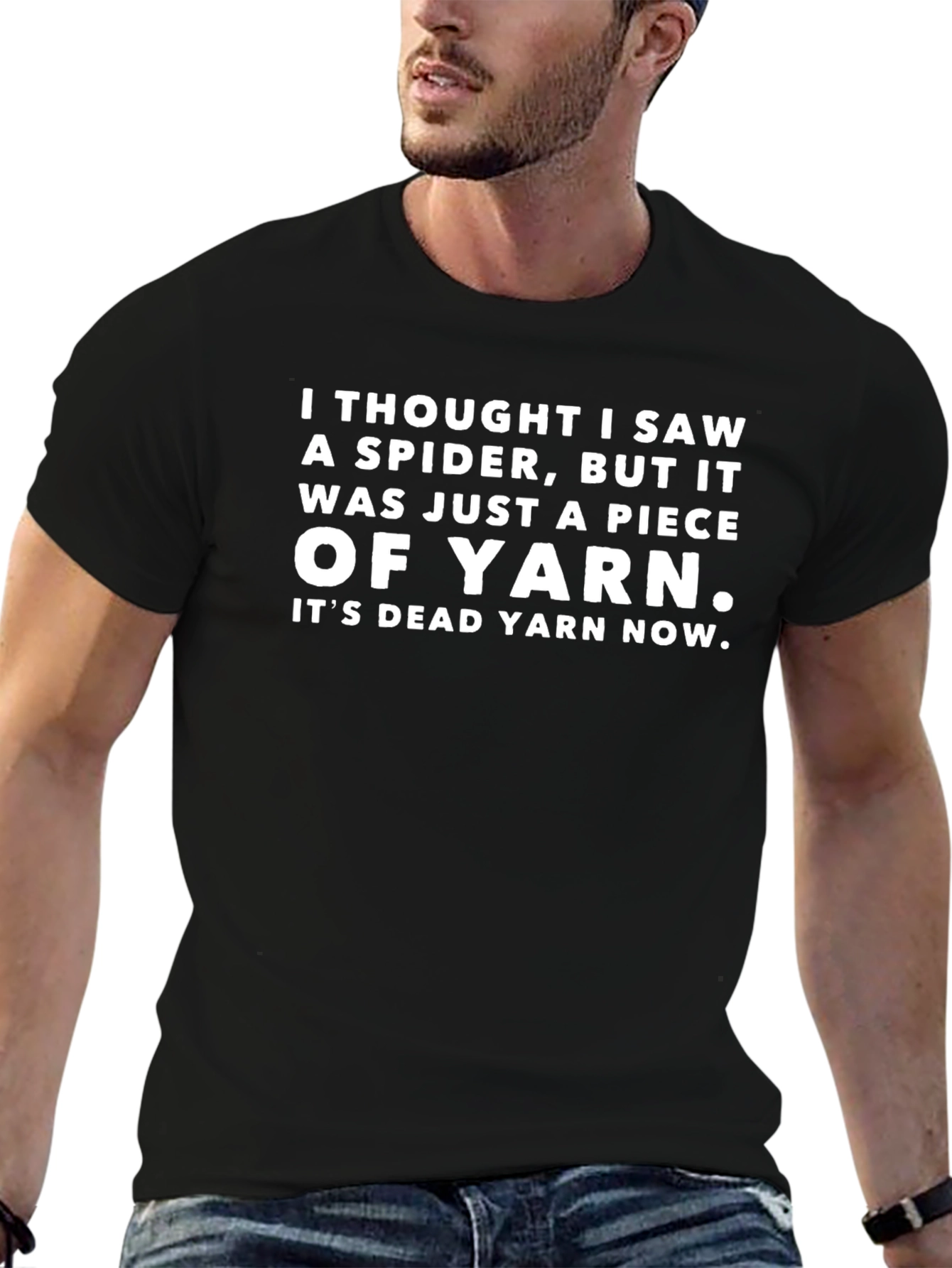 Funny Yarn T-Shirt - Spider Joke Tee
