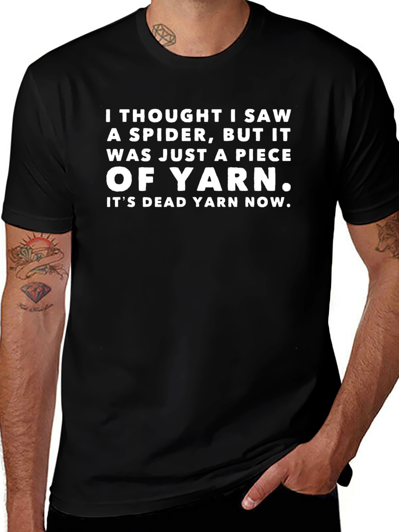Funny Yarn T-Shirt - Spider Joke Tee