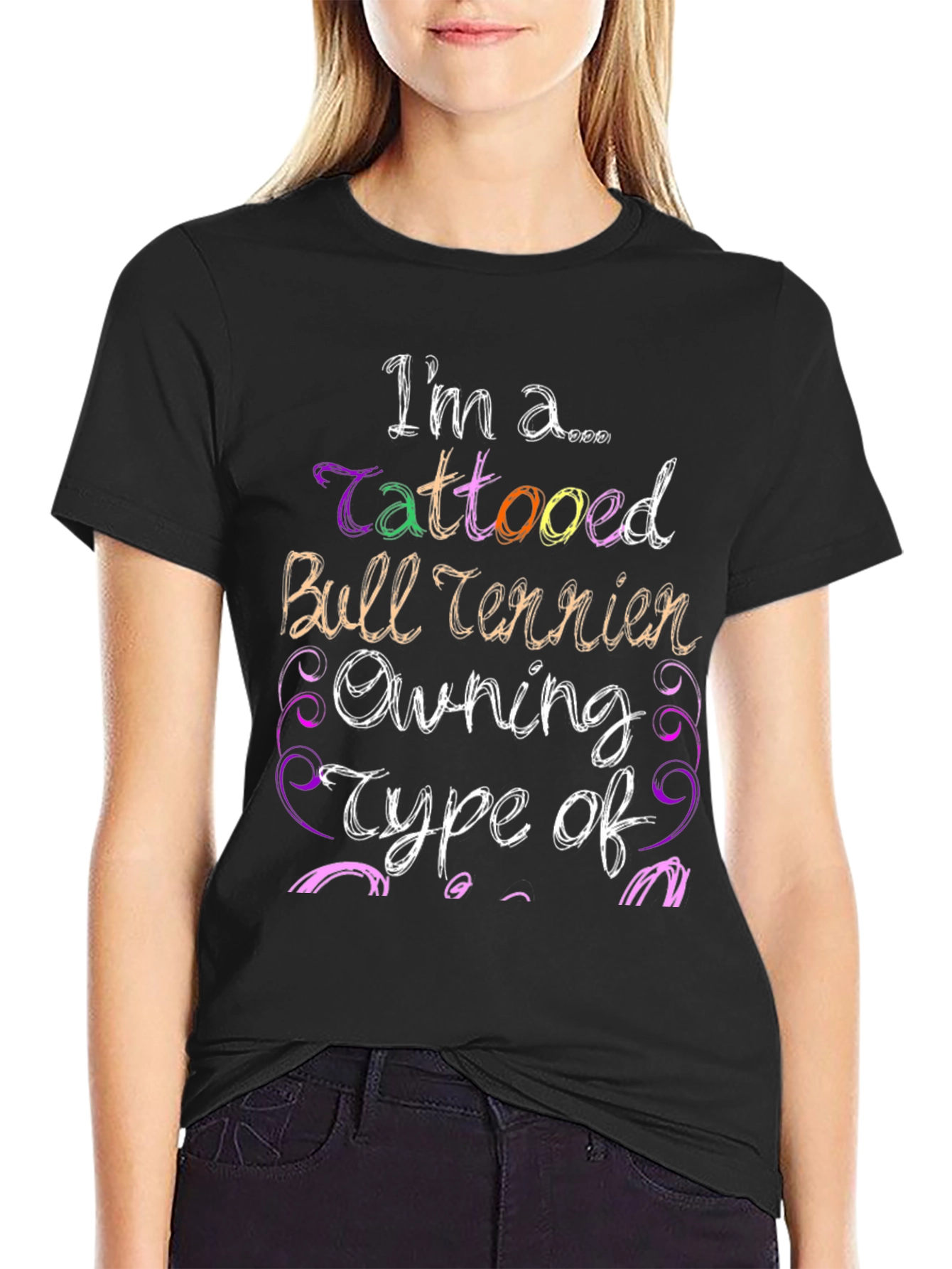 Tattooed Bull Terrier Owner Graphic Tee