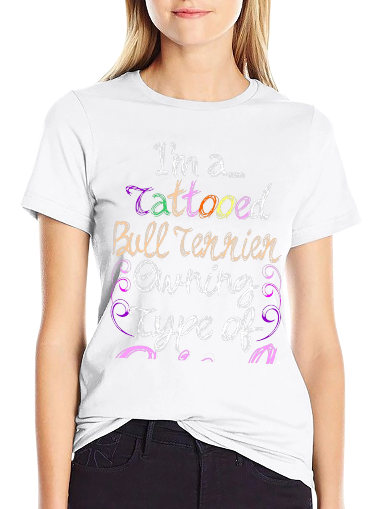 Tattooed Bull Terrier Owner Graphic Tee