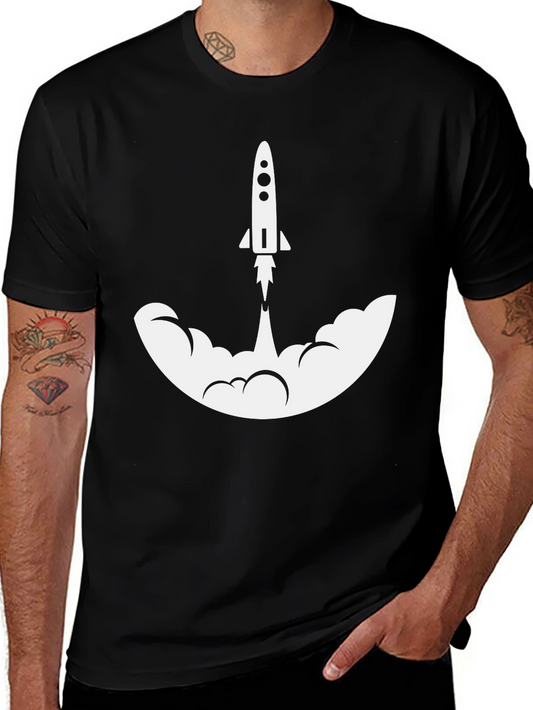 Rocket Launch Graphic Tee - Space Adventure Shirt