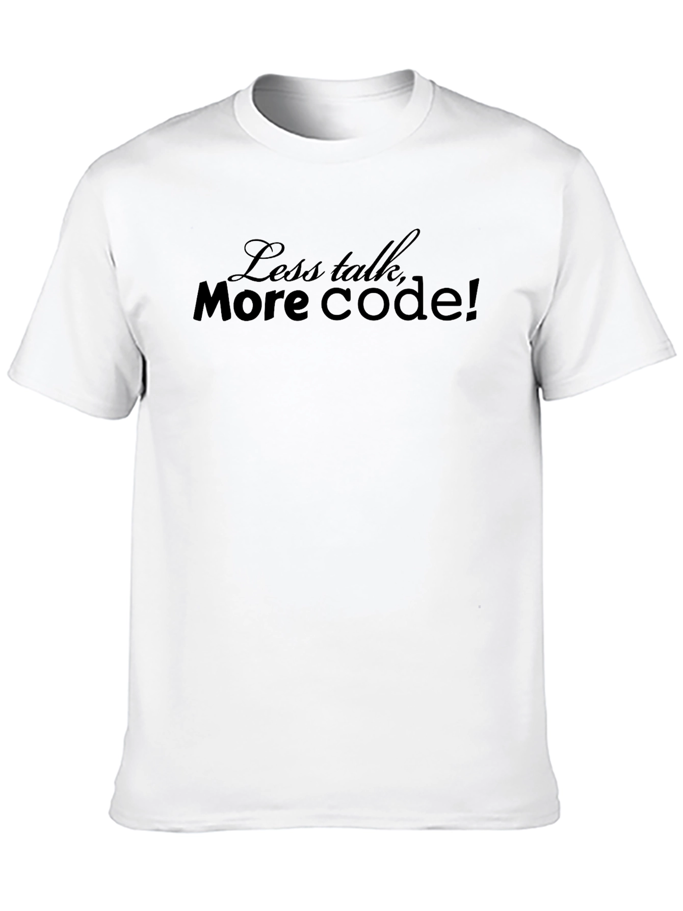 Less Talk More Code T-Shirt - Black