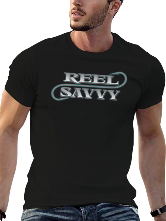 Reel Savvy Black Fishing T-Shirt