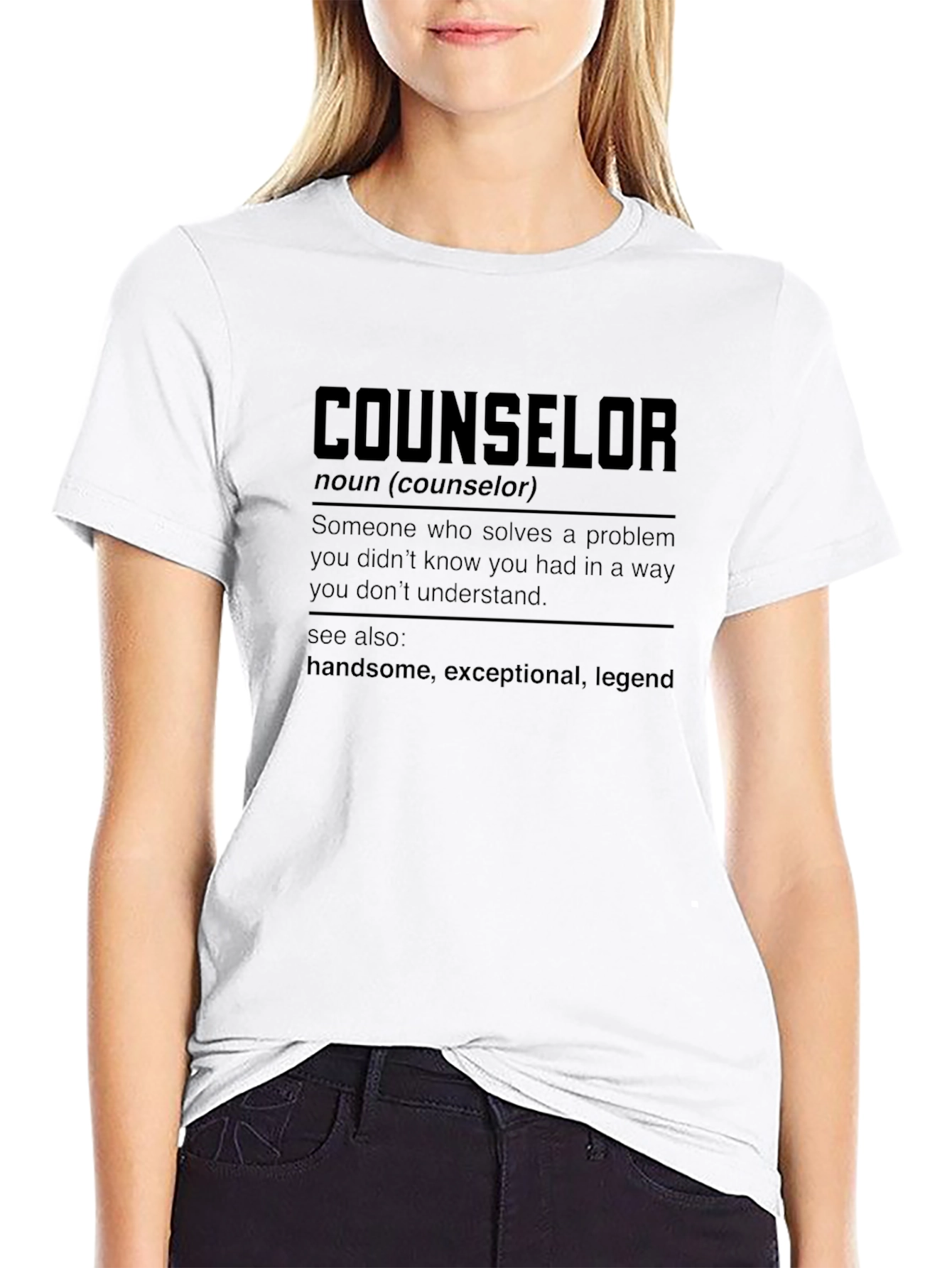 Counselor Definition Black T-Shirt