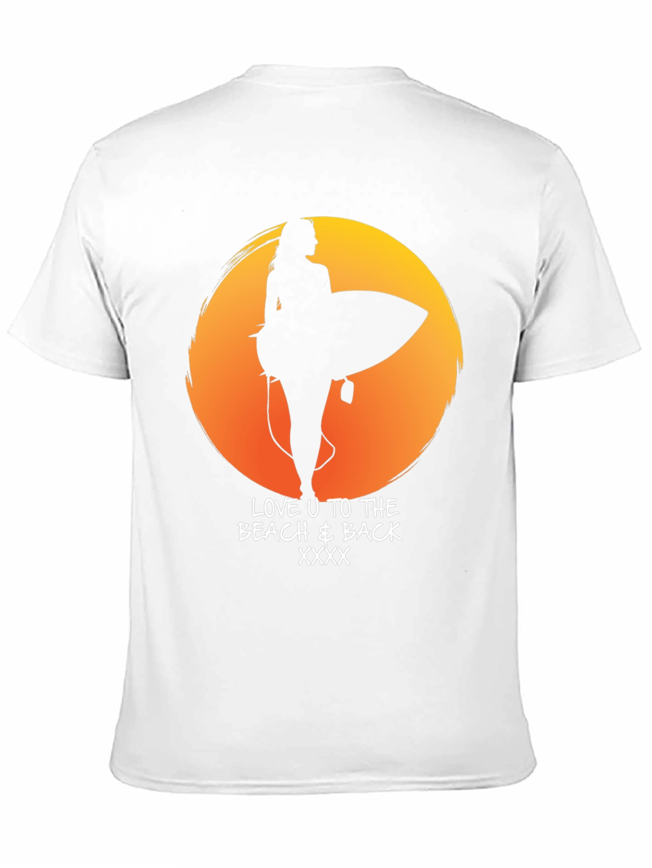 Beach Lover T-Shirt - Sunset Surf Design
