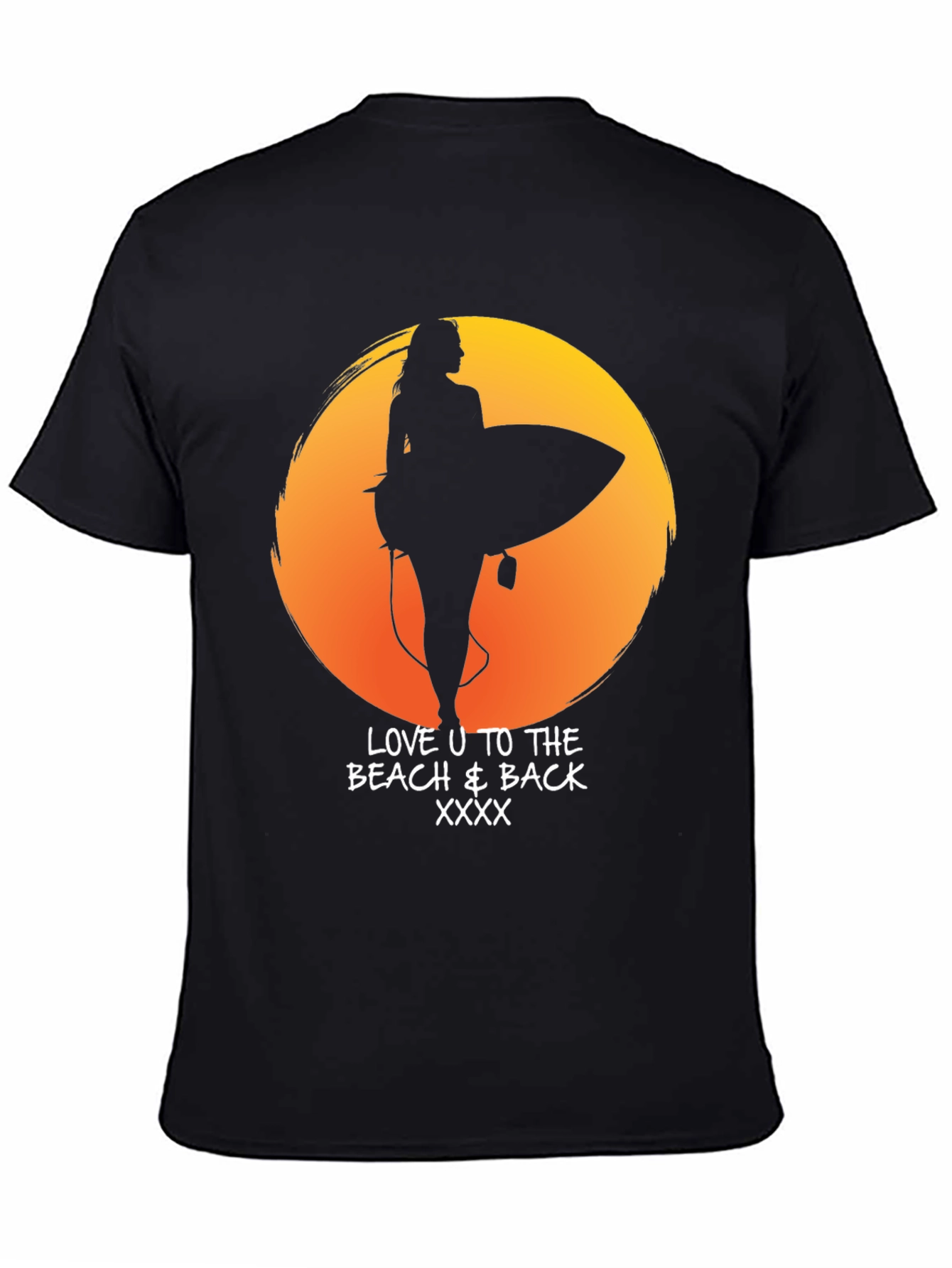 Beach Lover T-Shirt - Sunset Surf Design
