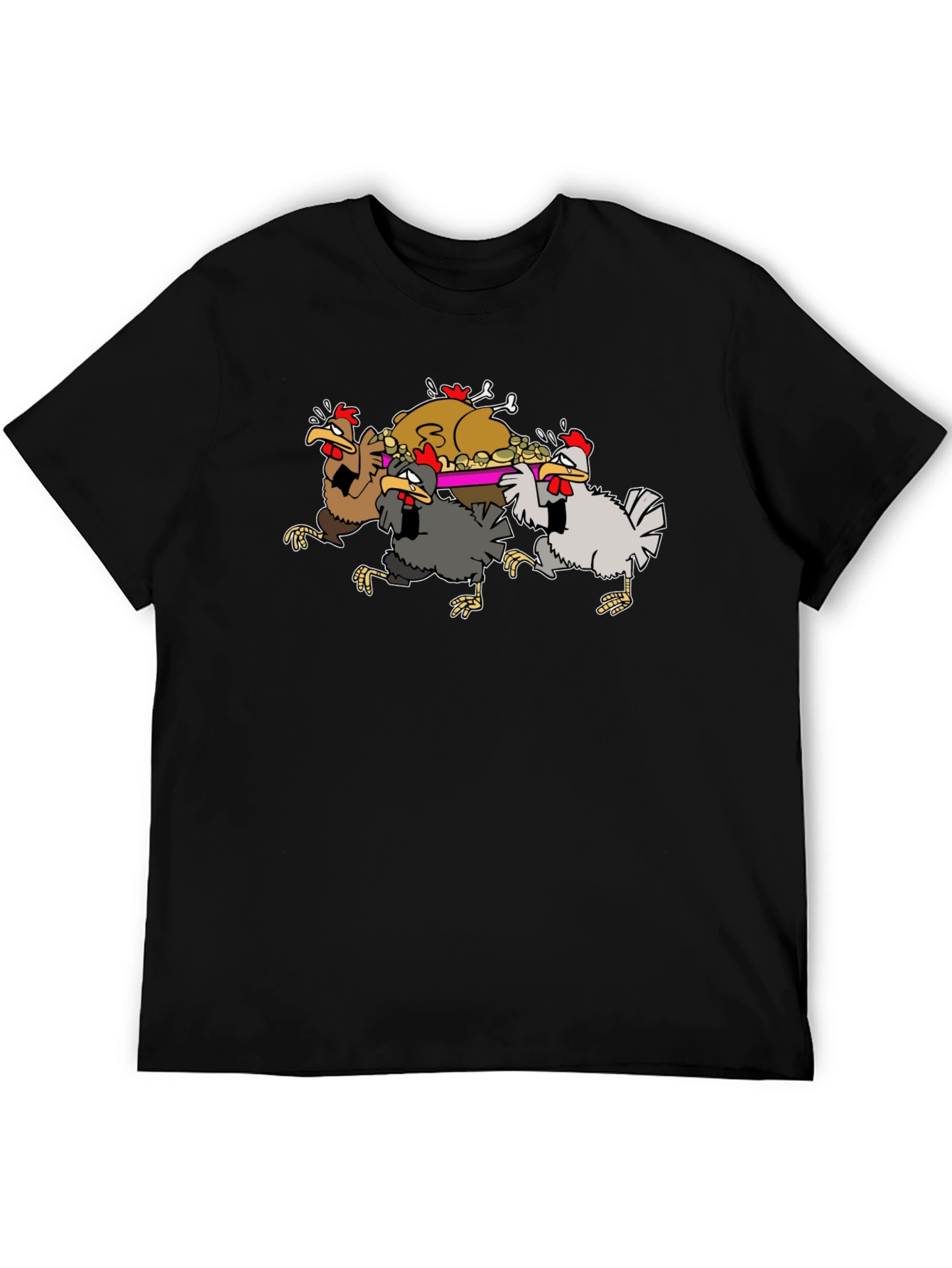 Funny Chickens Thanksgiving Feast T-Shirt