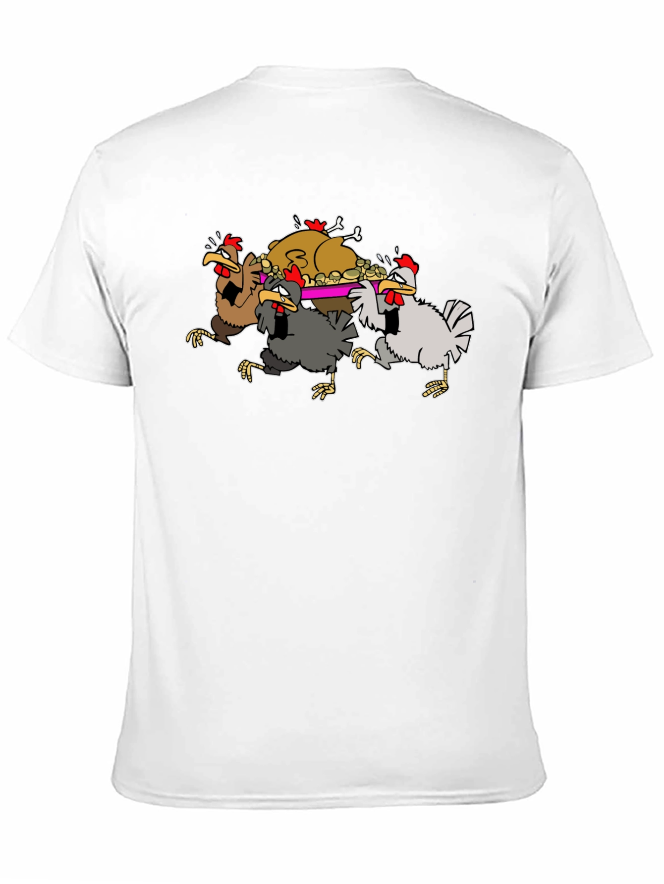 Funny Chickens Thanksgiving Feast T-Shirt