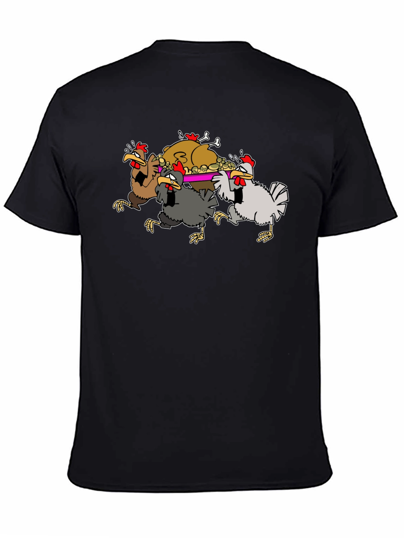 Funny Chickens Thanksgiving Feast T-Shirt