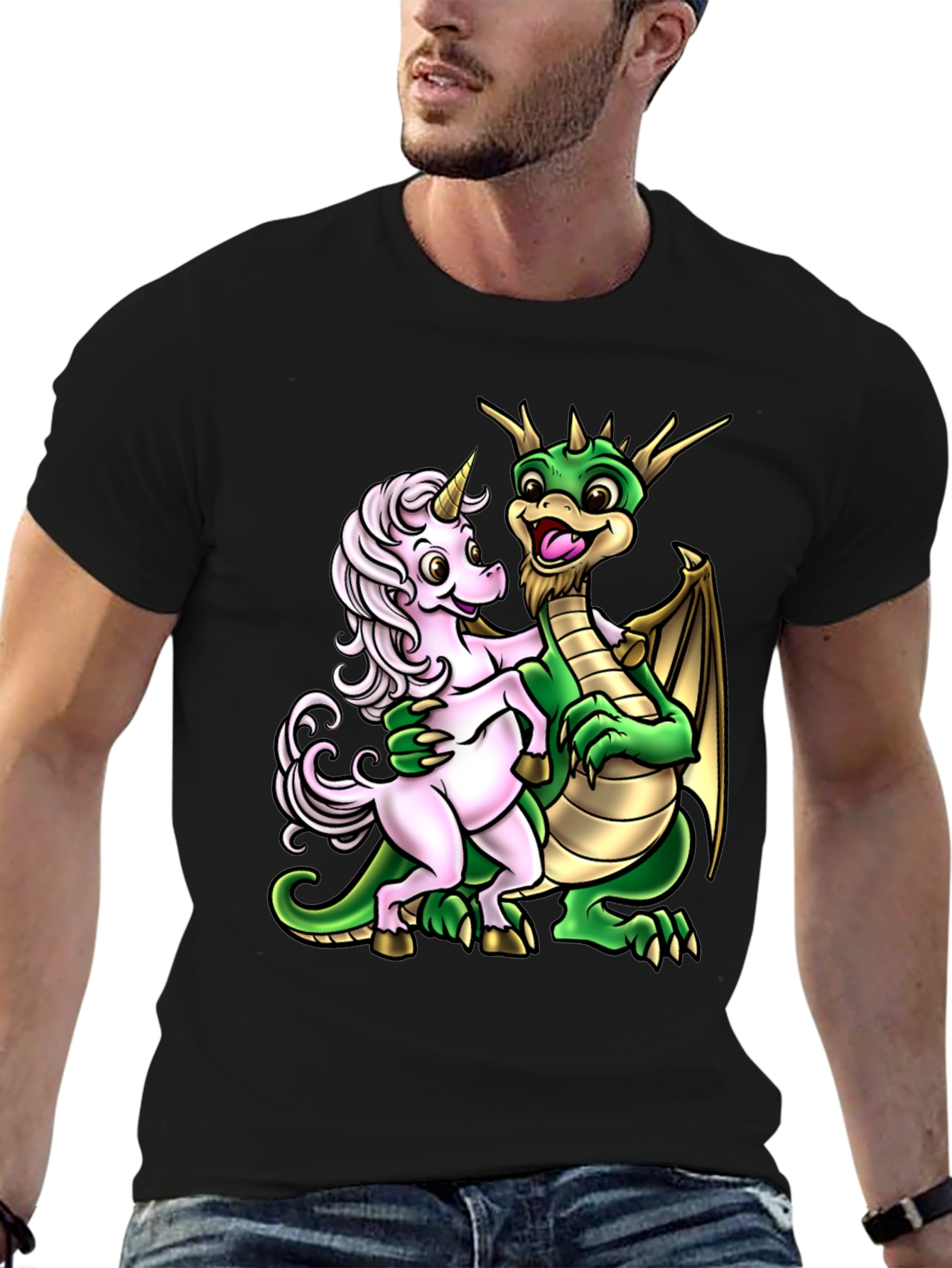 Dragon and Unicorn Graphic Tee