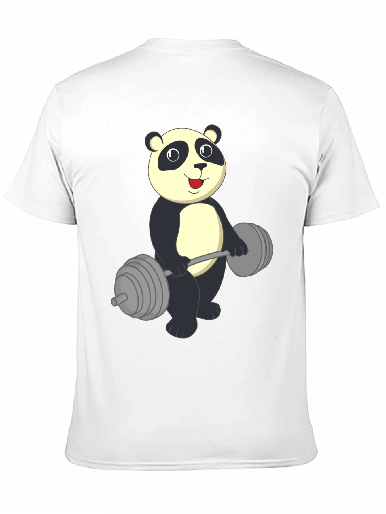 Panda Lifting Weights Graphic Tee
