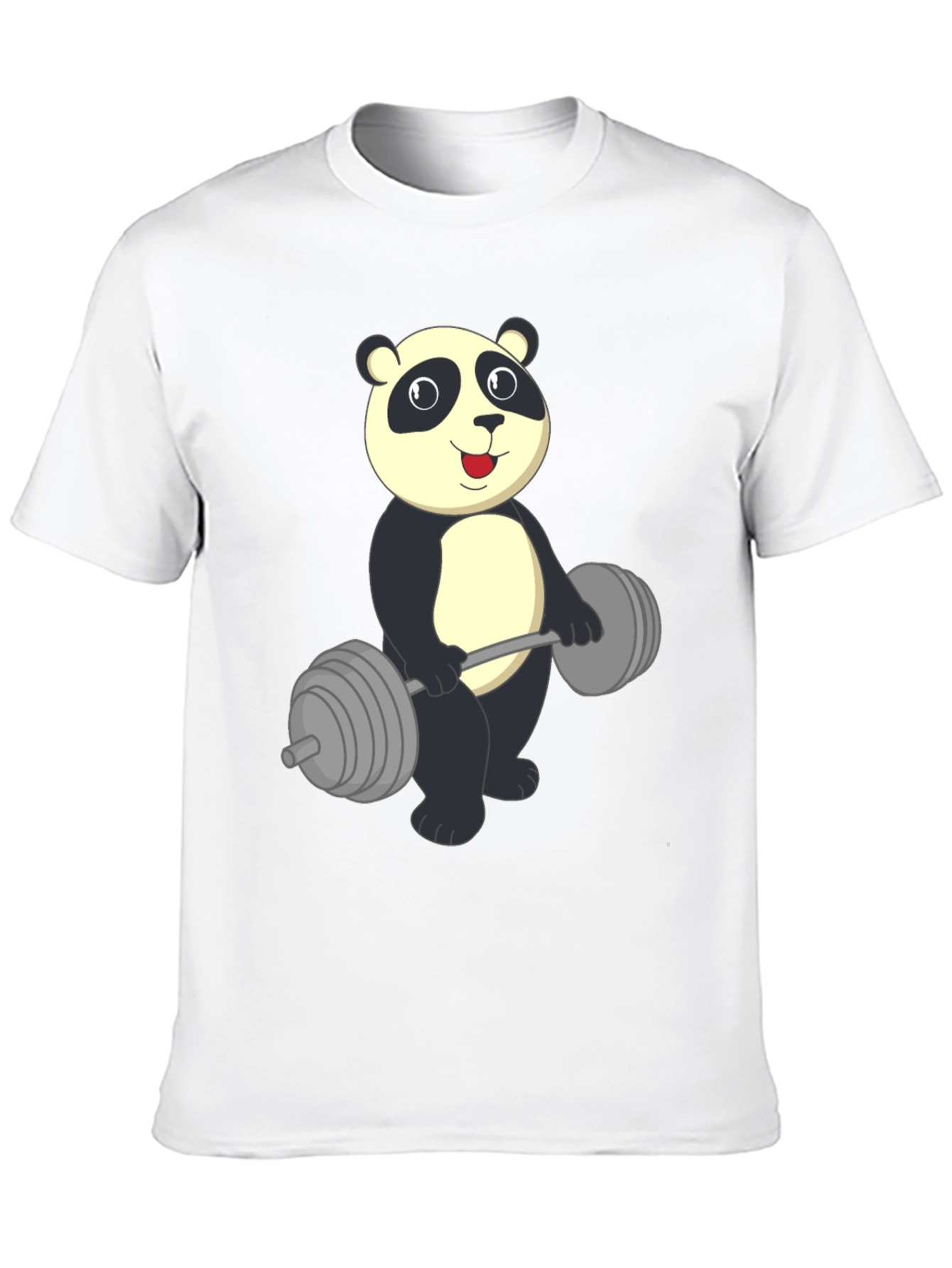 Panda Lifting Weights Graphic Tee