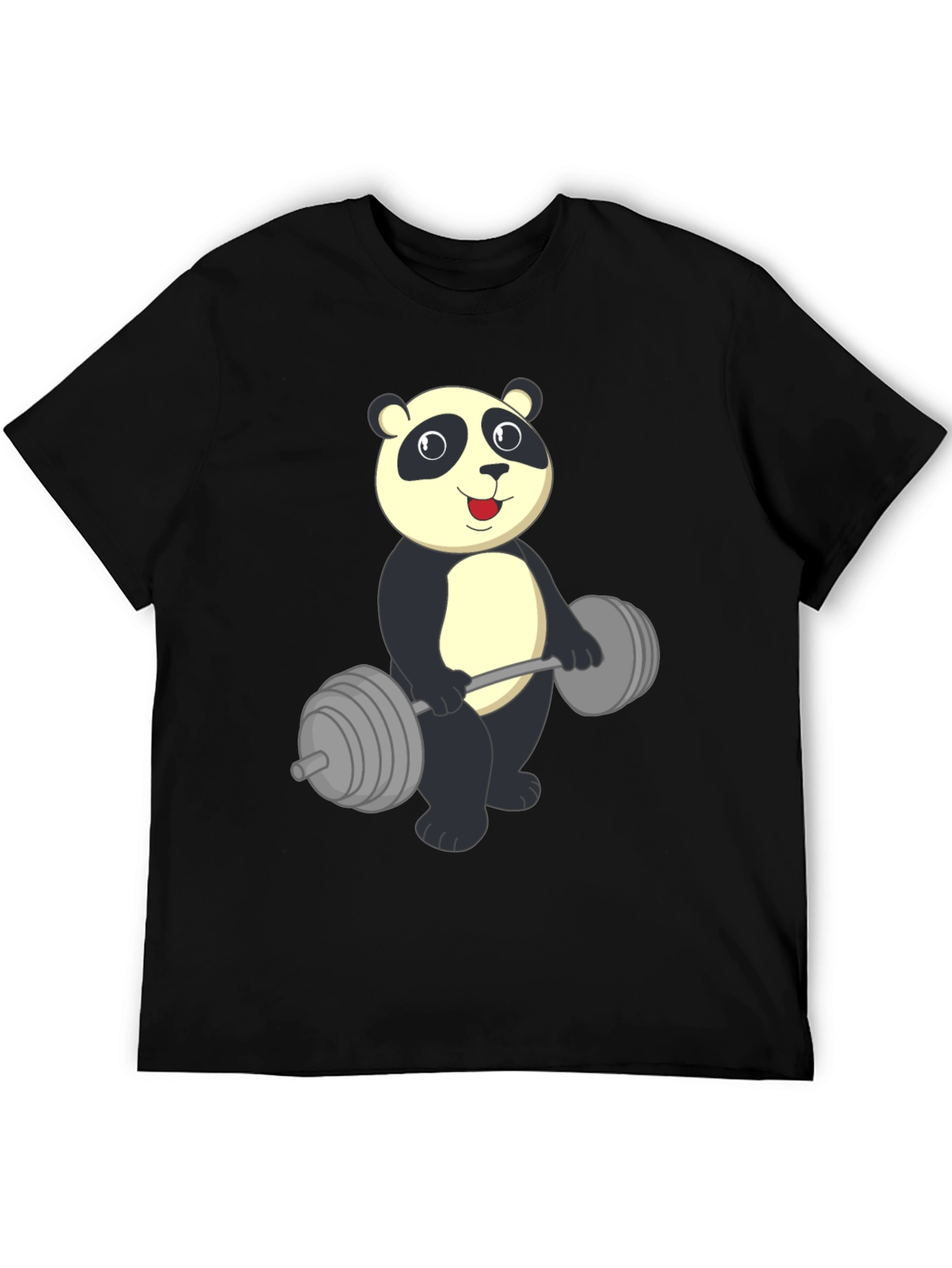 Panda Lifting Weights Graphic Tee