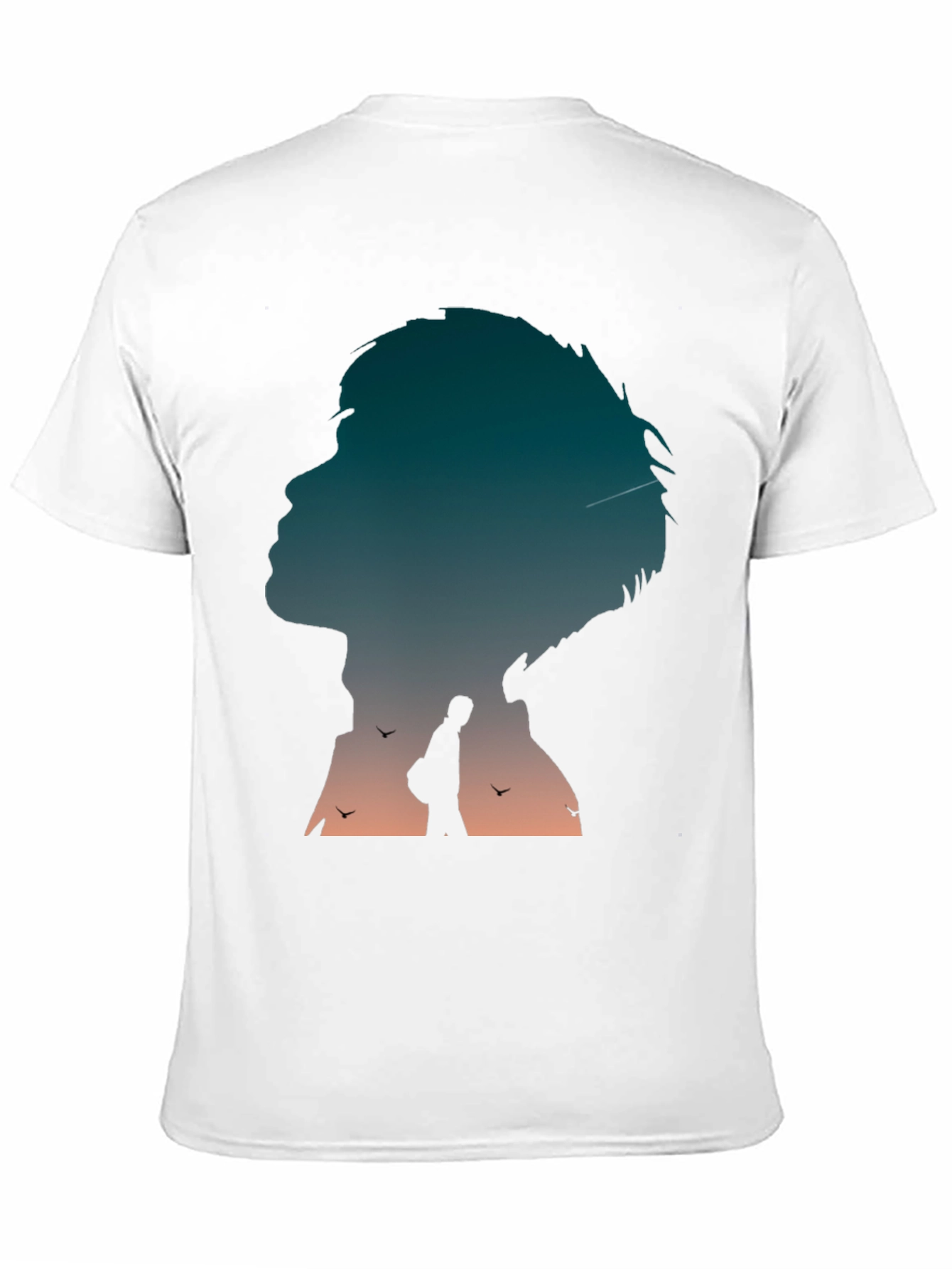 Silhouette Graphic Print Black T-Shirt