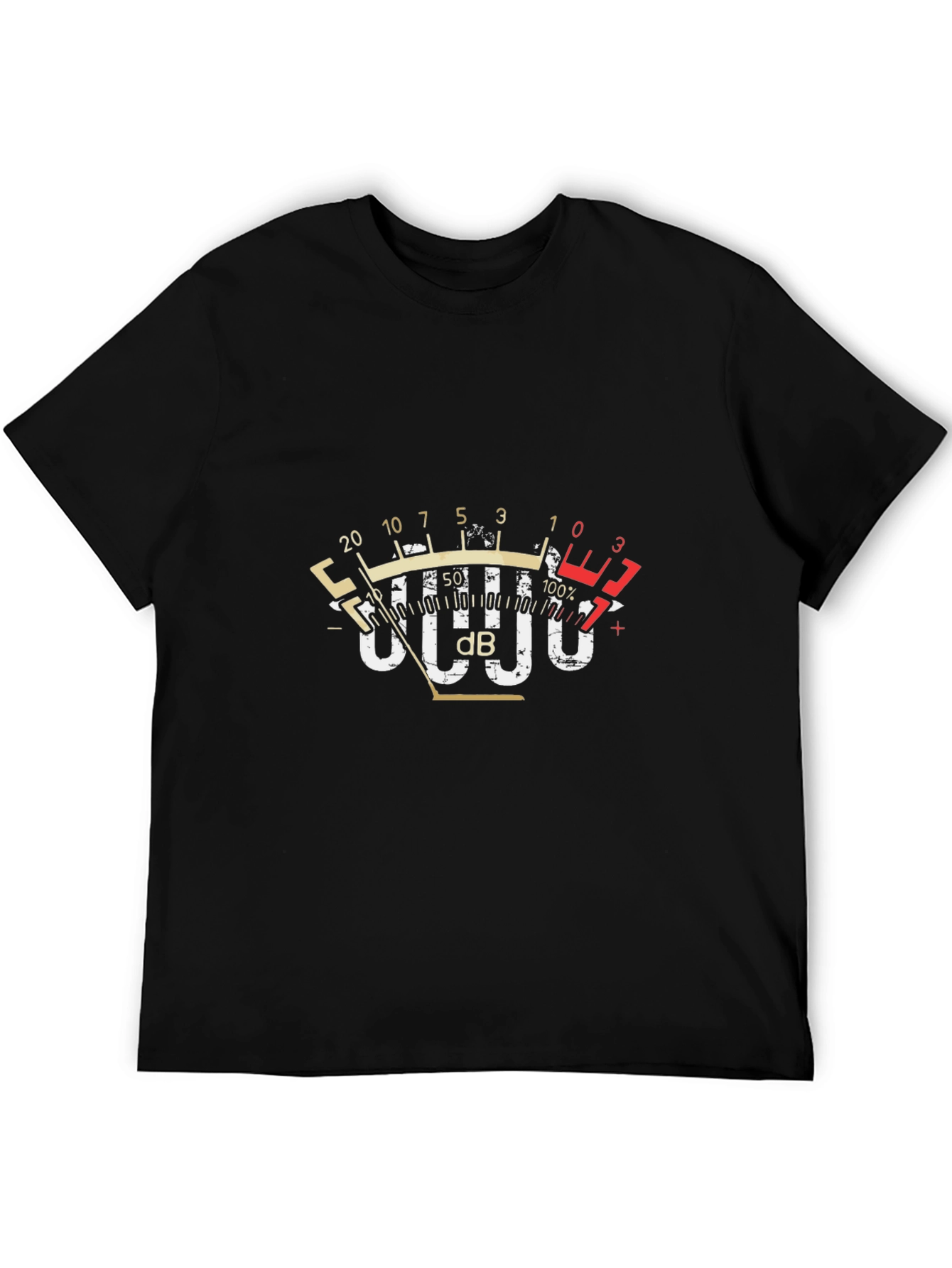 Sound Meter Graphic Tee - Black Cotton Blend