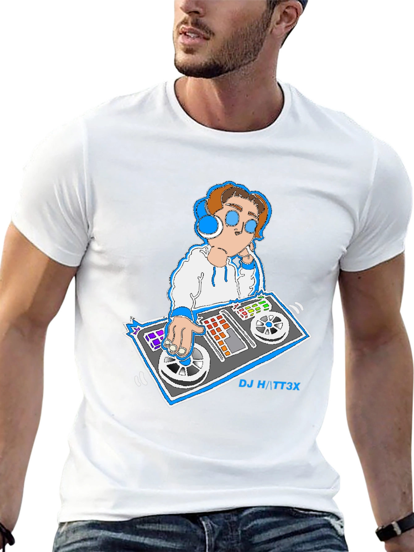 DJ Graphic T-Shirt - Cool & Casual Black Tee