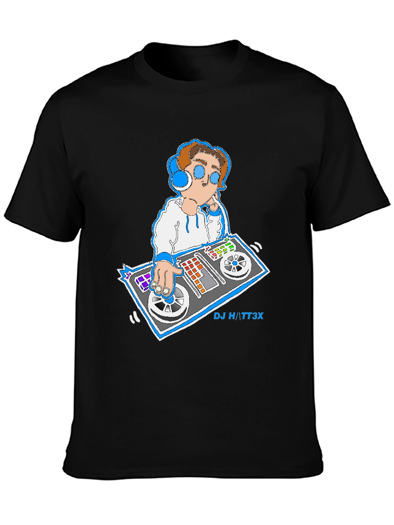 DJ Graphic T-Shirt - Cool & Casual Black Tee