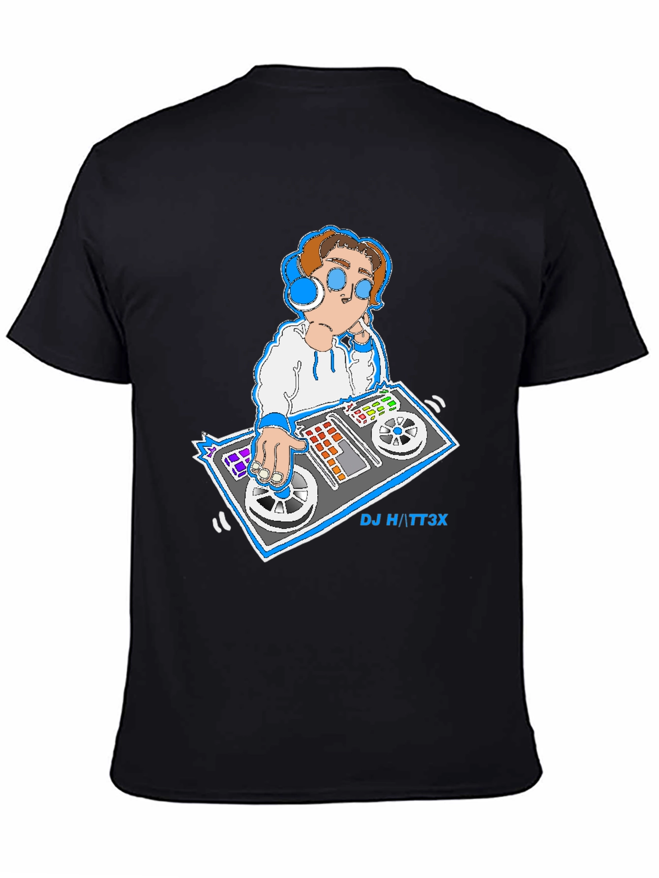 DJ Graphic T-Shirt - Cool & Casual Black Tee
