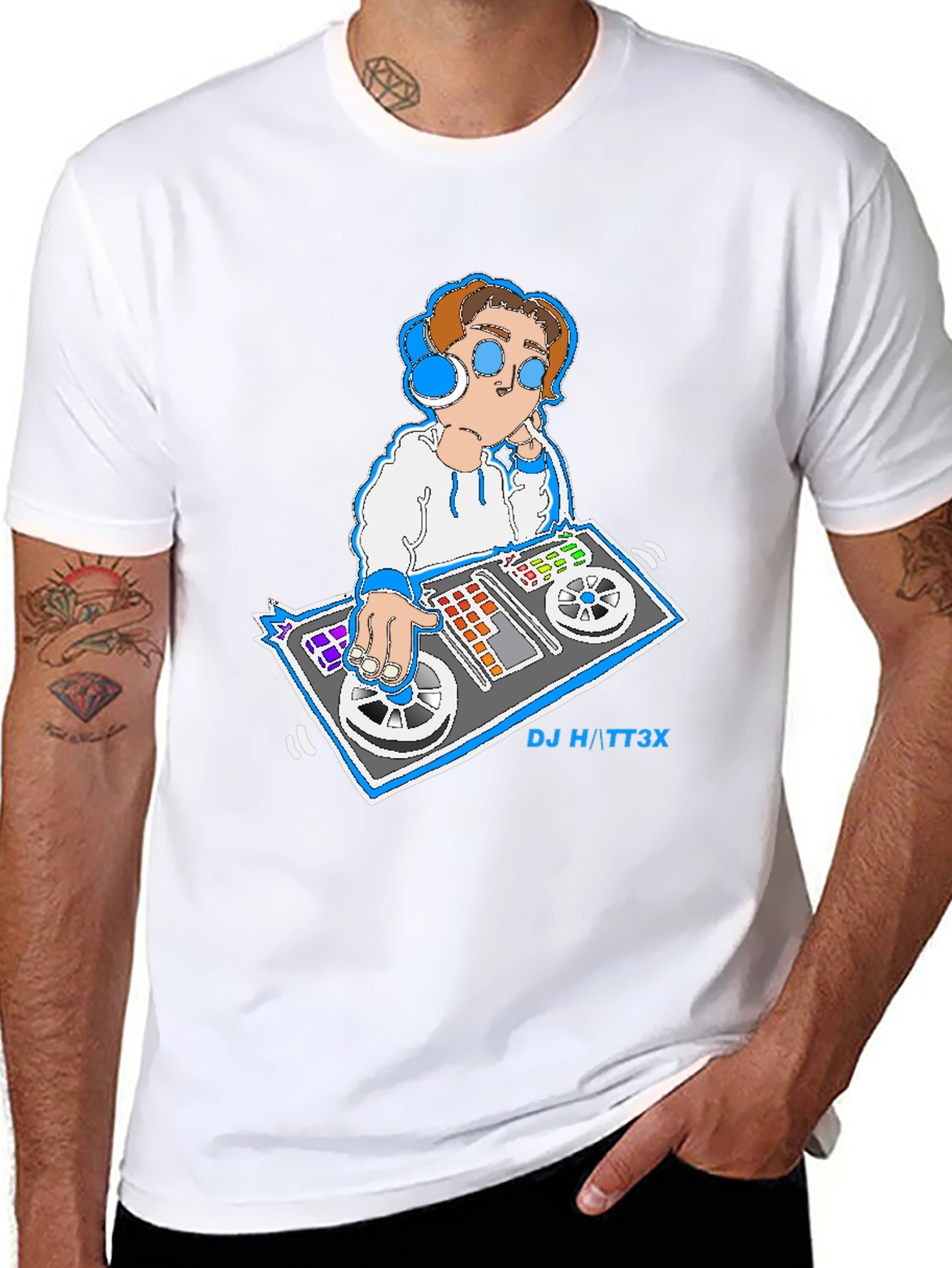 DJ Graphic T-Shirt - Cool & Casual Black Tee