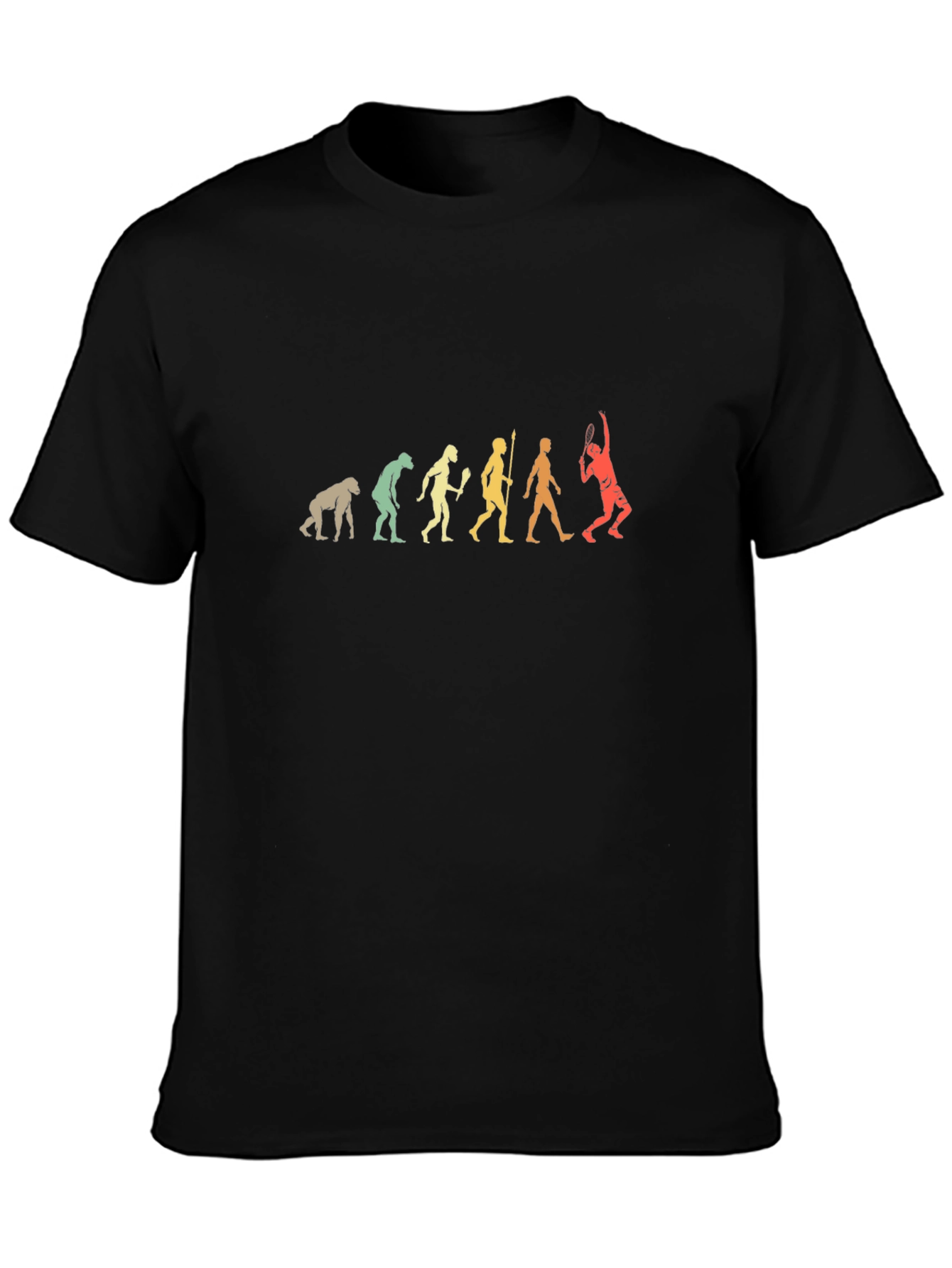 Evolution of Tennis Black T-Shirt