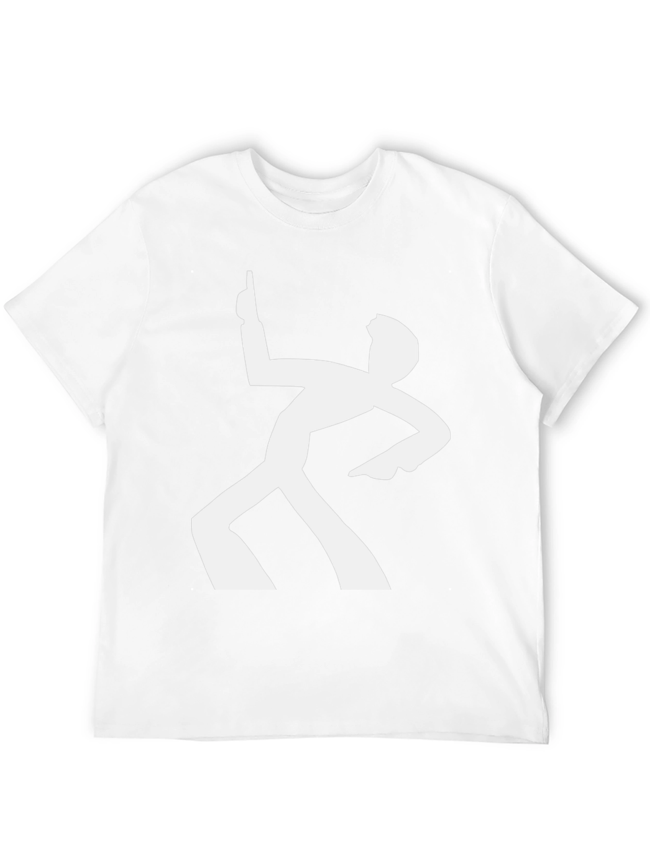 Retro Dance Silhouette Graphic Tee - Black