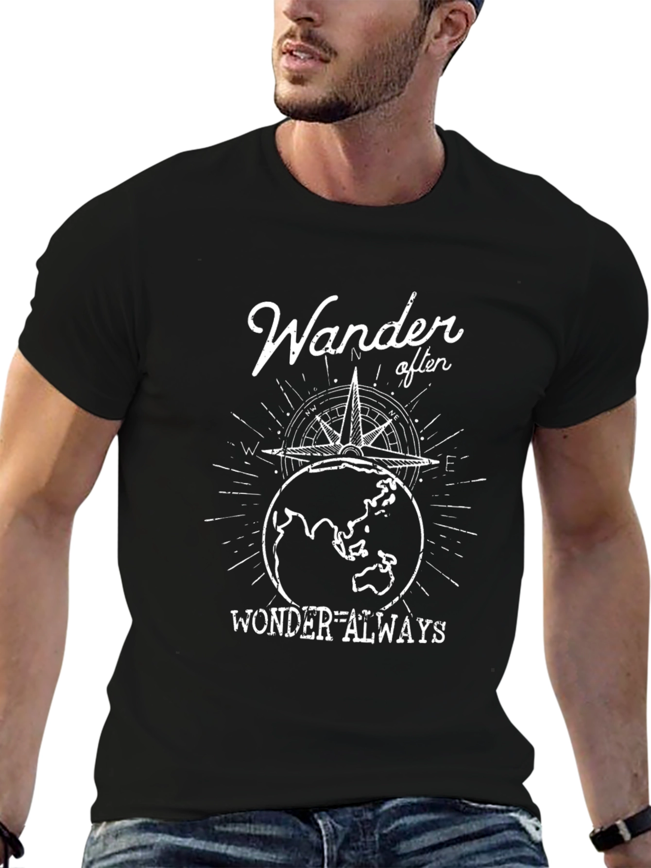Wander Often Wonder Always Graphic T-Shirt