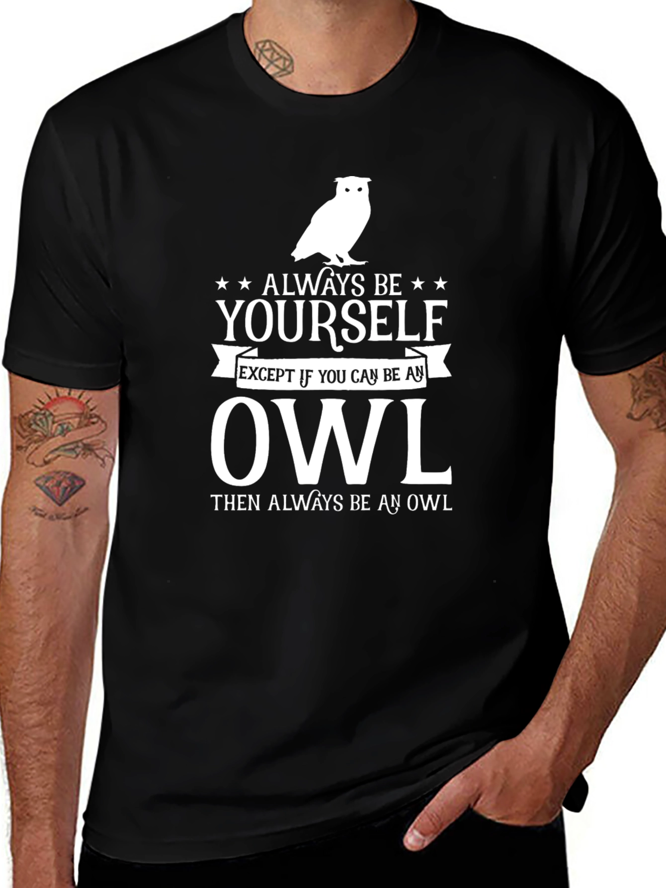 Always Be Yourself Owl Graphic Tee