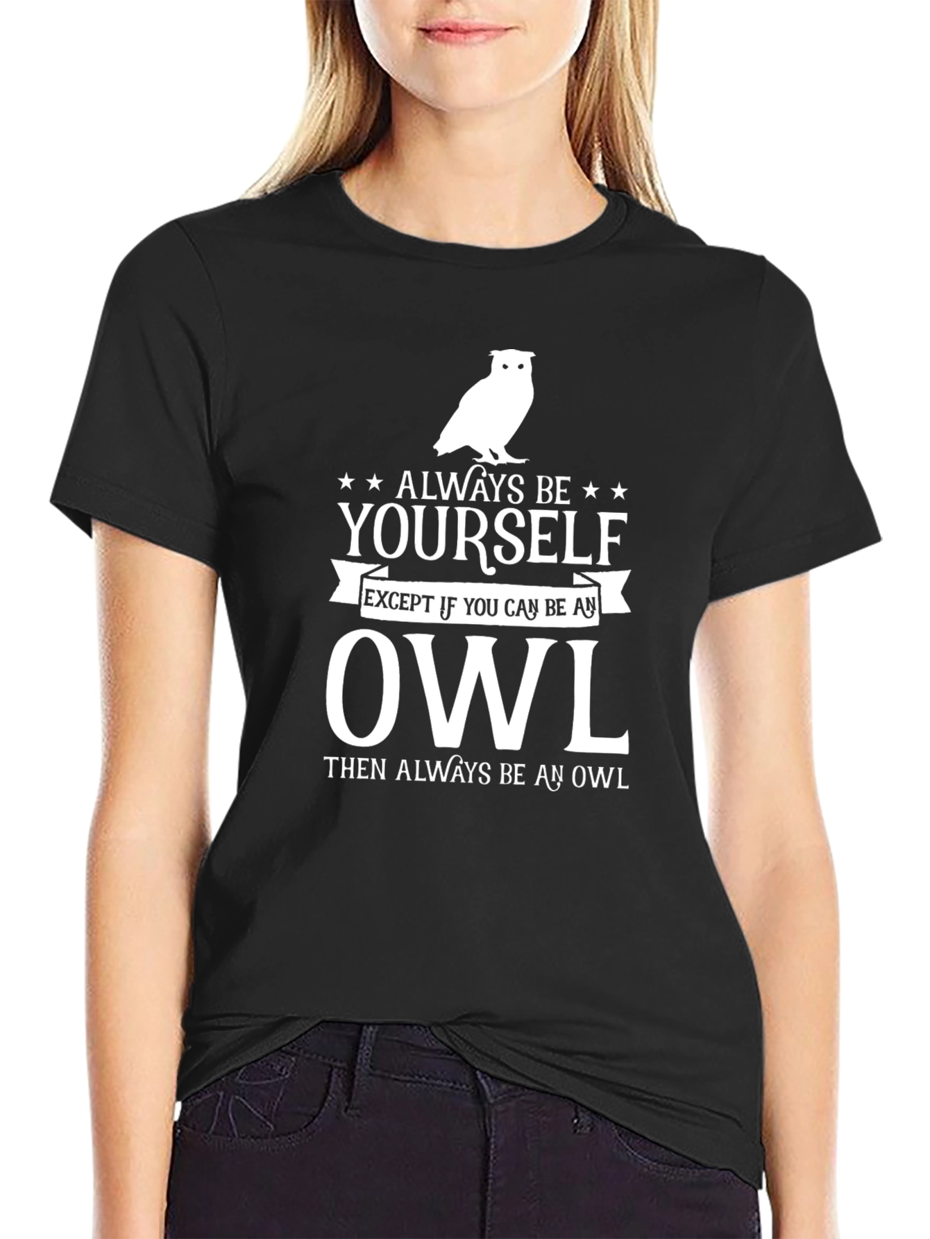 Always Be Yourself Owl Graphic Tee