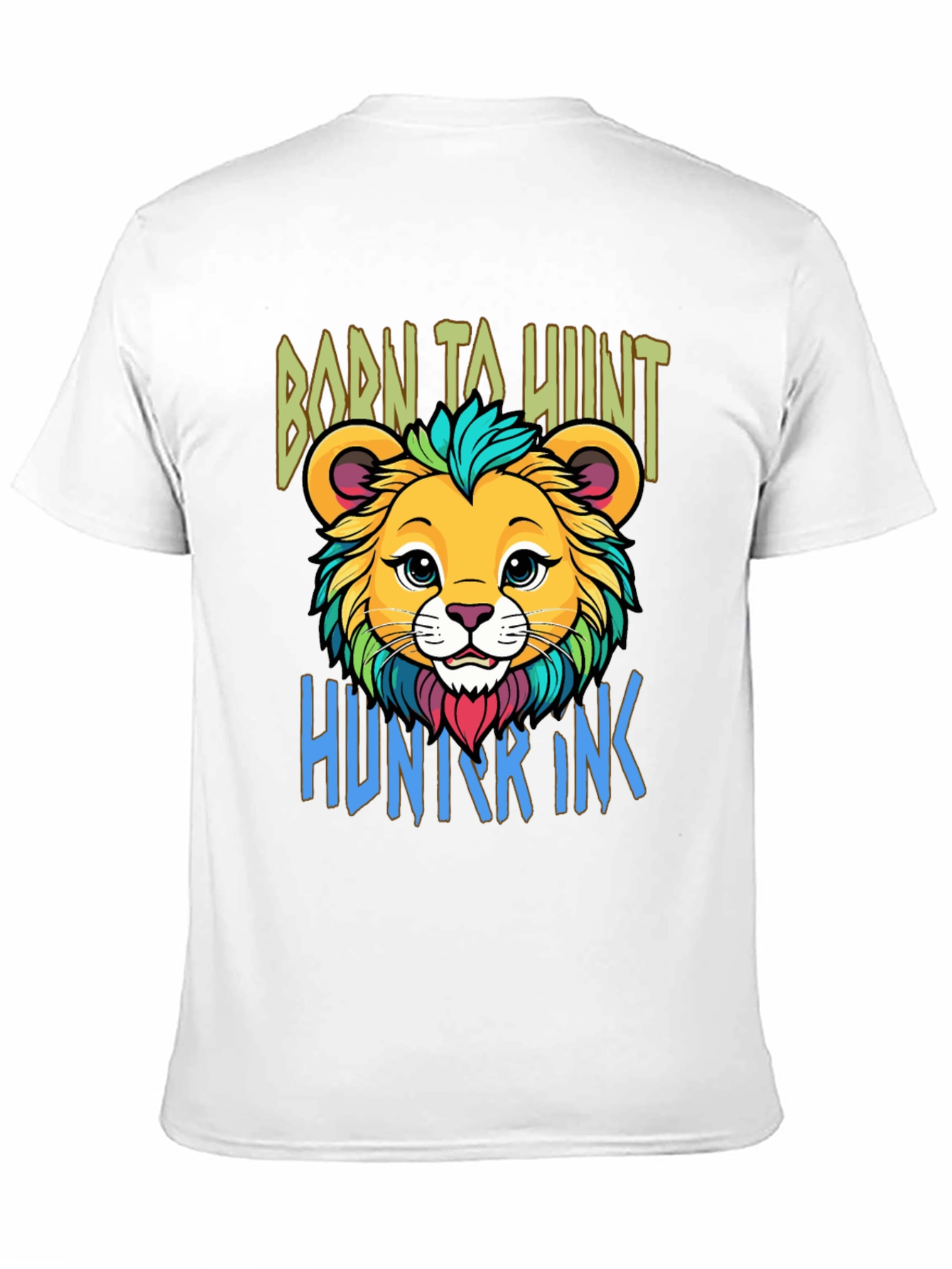 Born to Hunt Lion Graphic T-Shirt