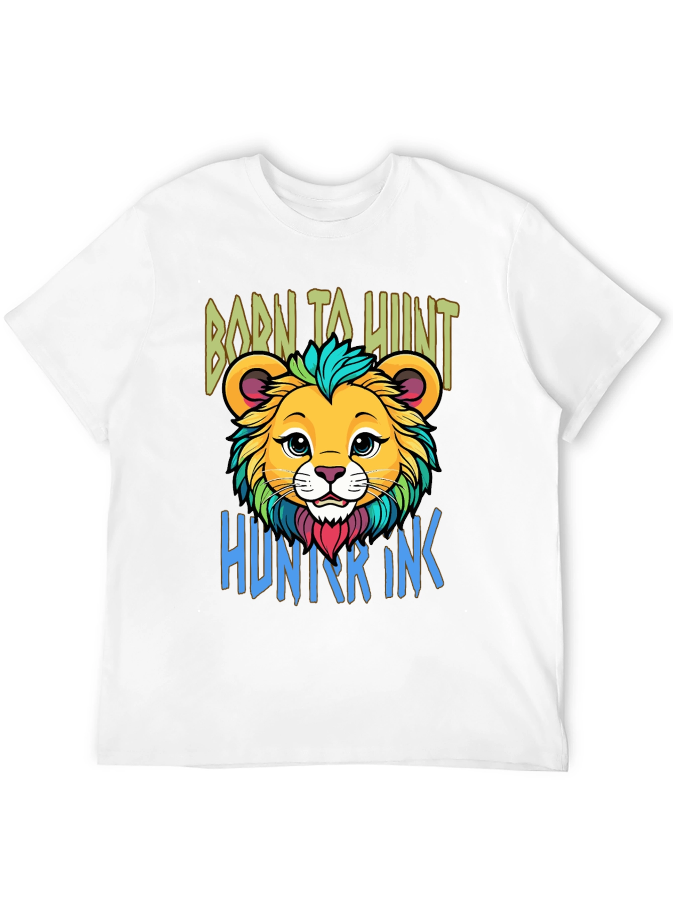 Born to Hunt Lion Graphic T-Shirt